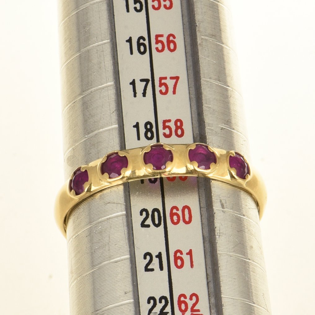 Inel - 14 ct. Aur galben Rubin #4.3