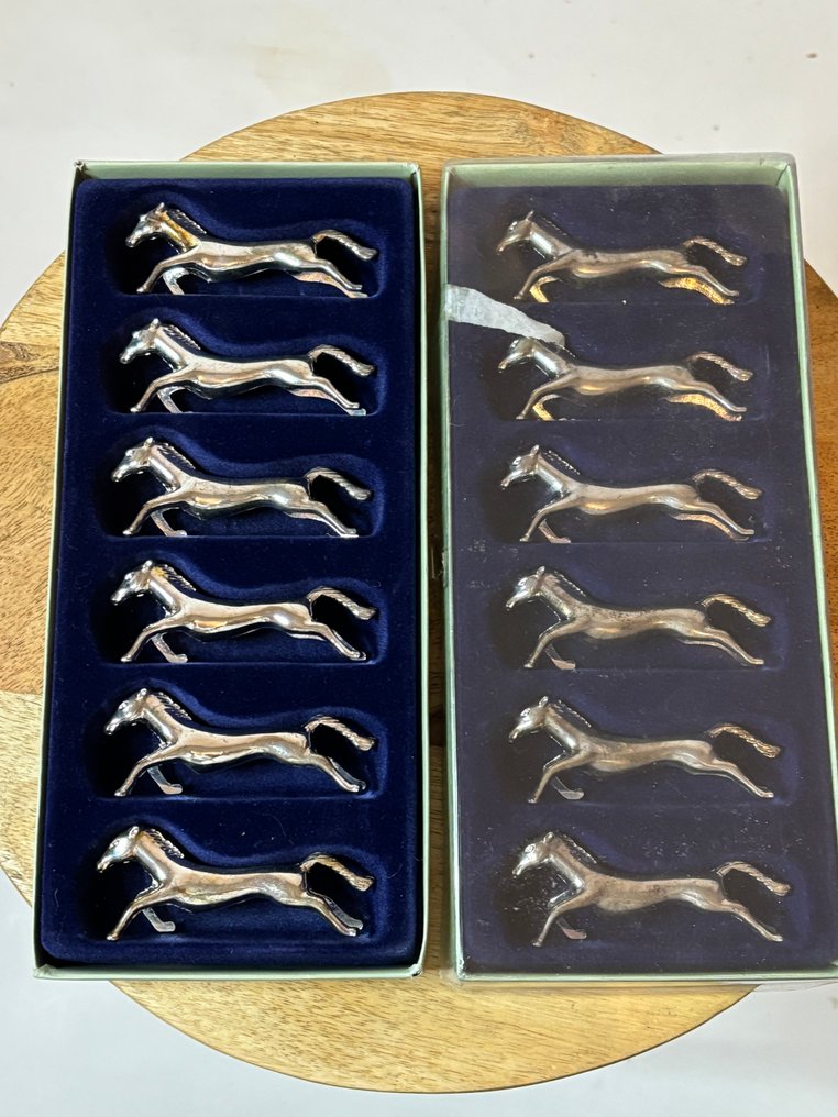 Descanso de faca (12) - Prateado - cavalos #1.0