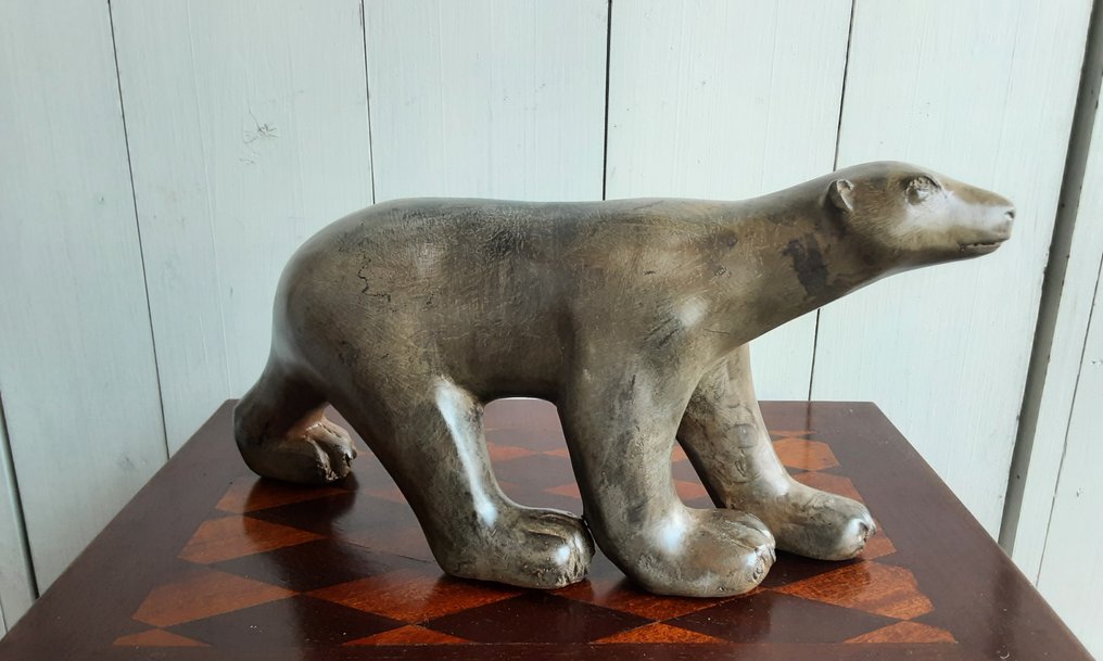 P. Chenet - Figure - Grote Ijsbeer - 33 cm - Bronze #3.2