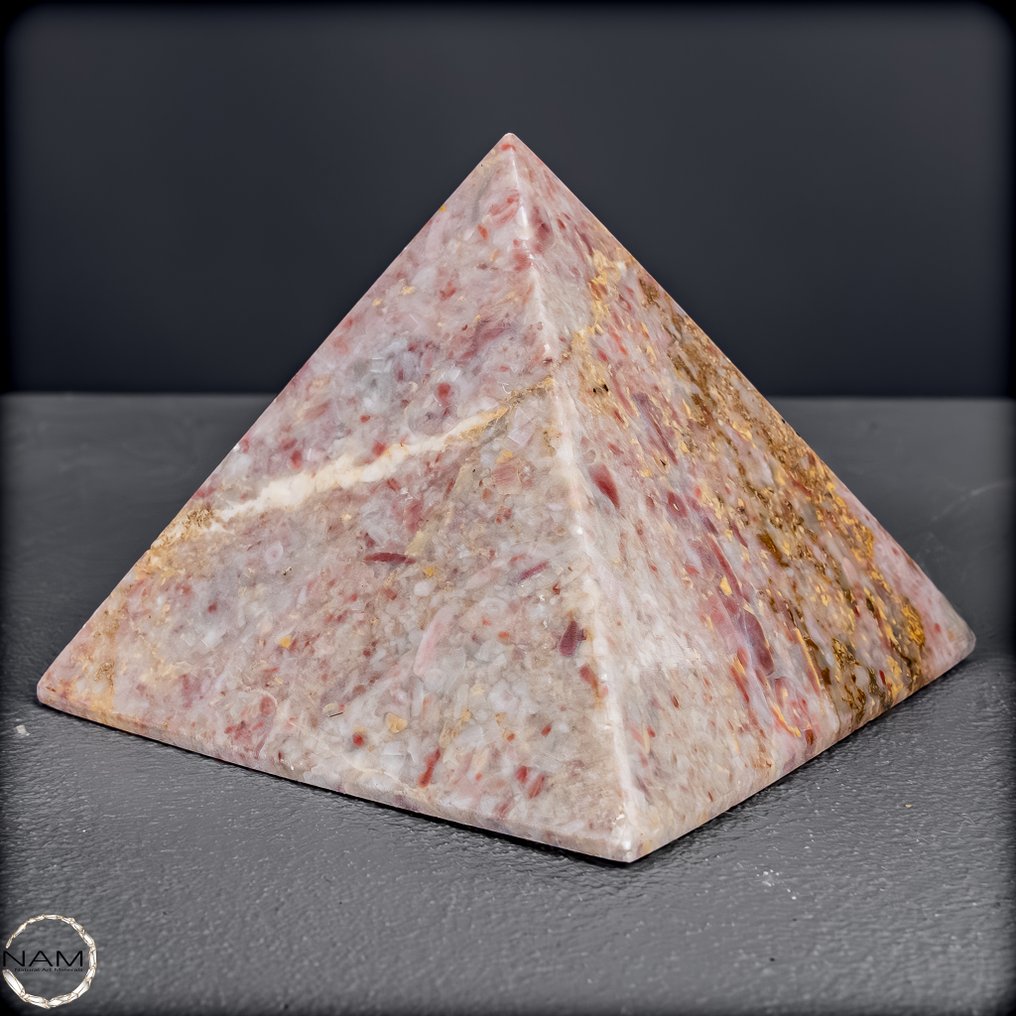 Εύγενη σετ πυραμίδας από φραγκοσυκιές, Arfvedsonit και Malachit – Μια ισχυρή συμβίωση μεταξύ φύσης και αισθητικής- 1477.47 g - (3) #4.3