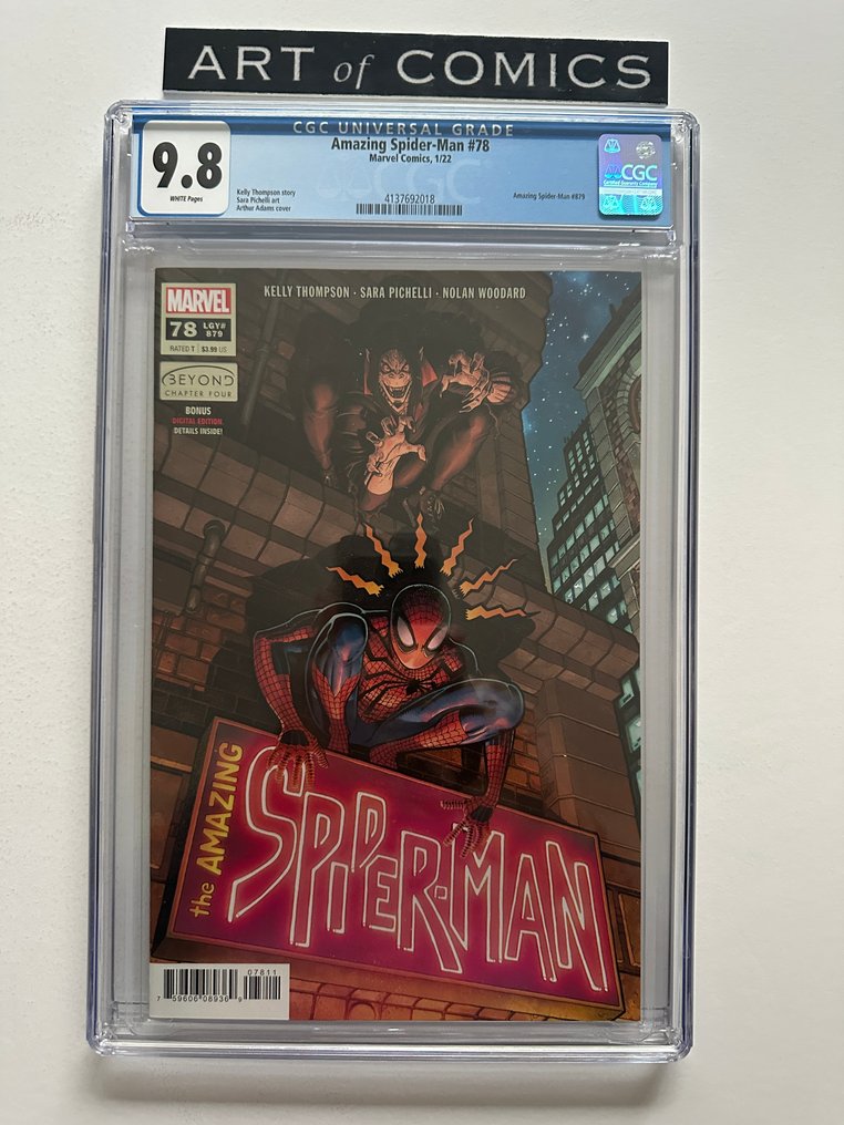 The Amazing Spider-Man (Vol. 5) #78 - CGC 9.8 - 1 Graded comic - Første utgave - 2022 #1.0