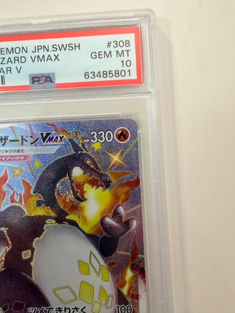 Pokémon - 1 Graded card - Charizard 308/190 Foil, Πλήρης τέχνη, Μυστική σπάνια - PSA 10 - Sword & Shield #2.1