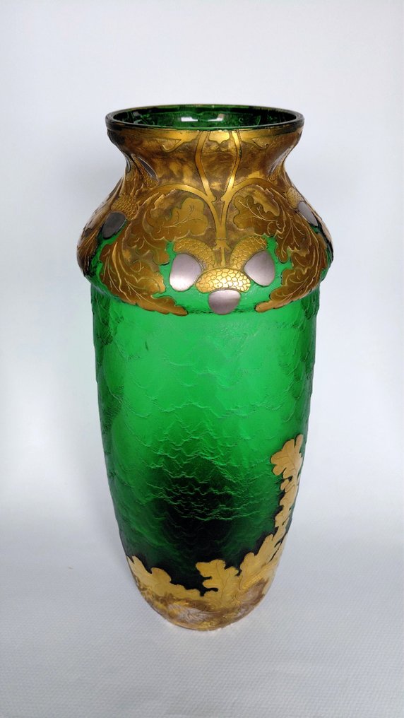 Legras & Cie. - 花瓶  - 玻璃 - “尼罗绿”系列花瓶 #4.3