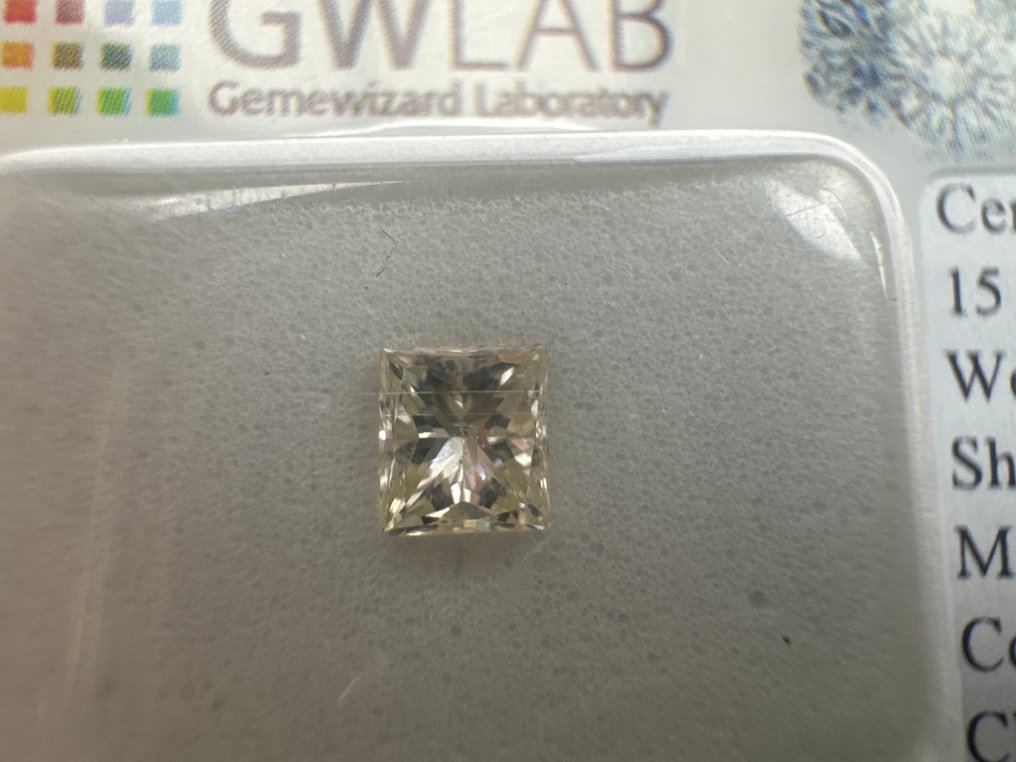 没有保留价 - 1 pcs 钻石  (天然)  - 0.43 ct - 矩形 - I - SI2 微内含二级 - Gemewizard宝石实验室（GWLab） #1.0
