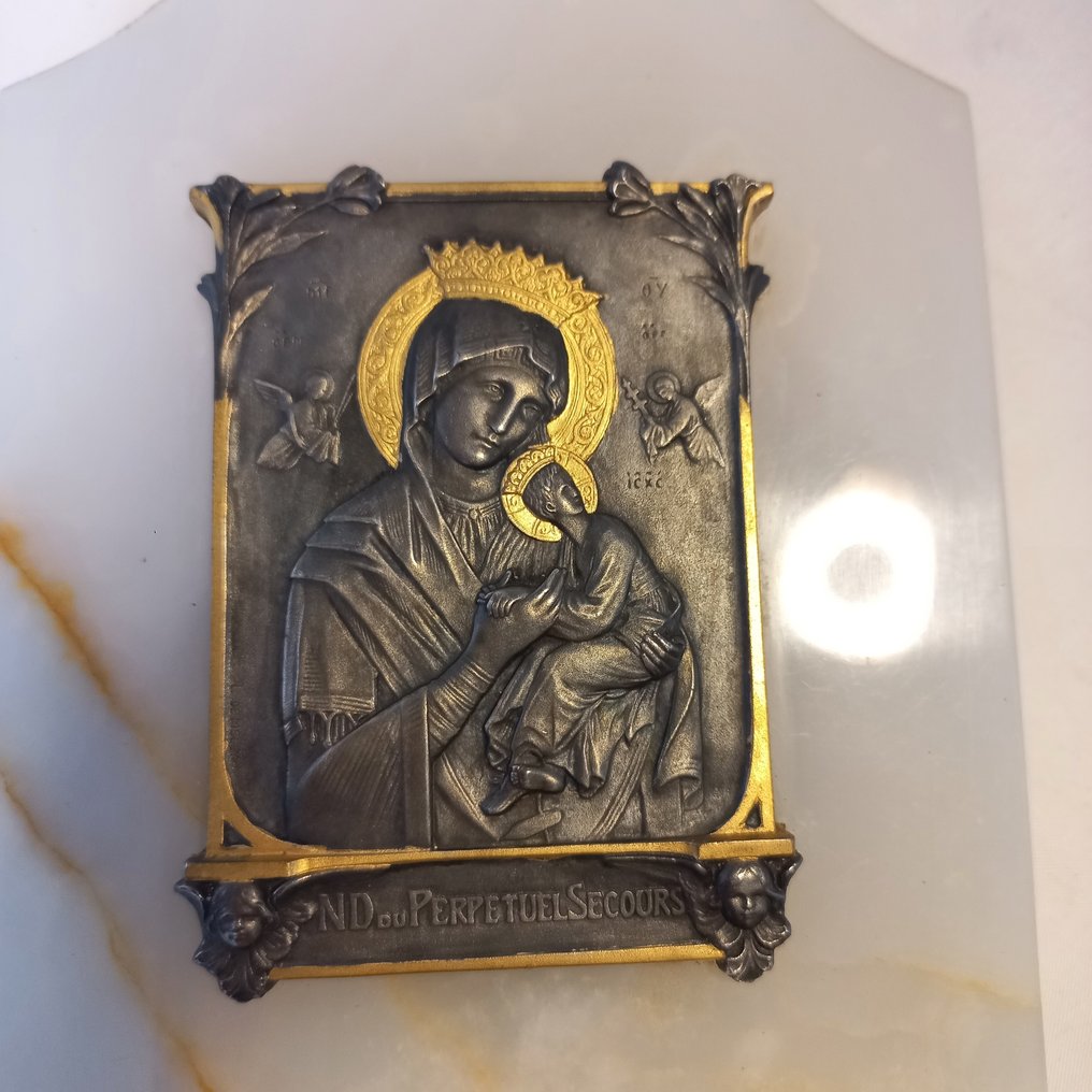 一套六件宗教物品 (6) - 縞瑪瑙, 青銅色, 金屬, 木 - 1900-1910 #2.1