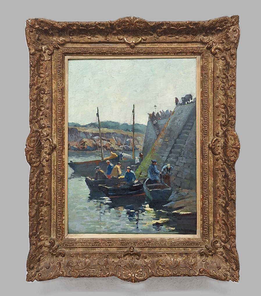 Willem Alexander Knip (1883-1967) - Sardine vissers bij Concarneau #3.2