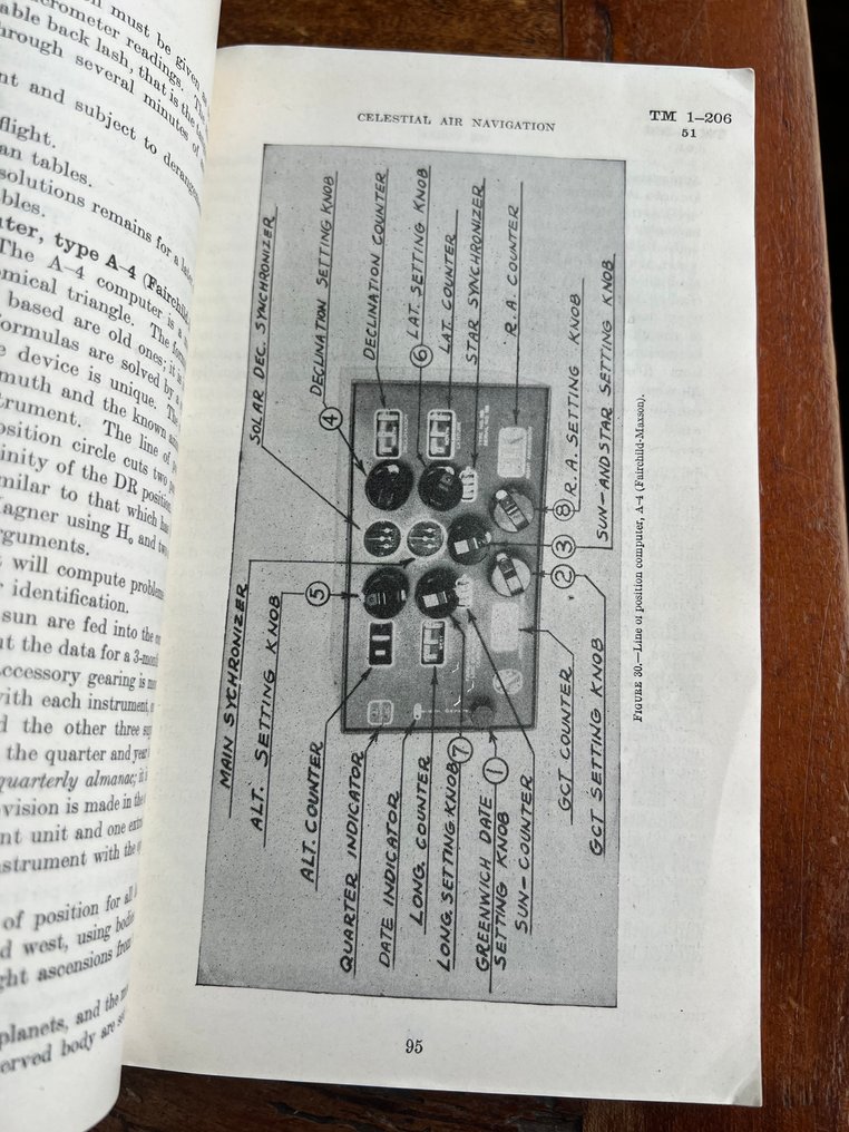 US Army USAAF Navigator Manual - Pilot - Watches - Sextants - Navigation equipment - technical drawings - 1941 #2.1