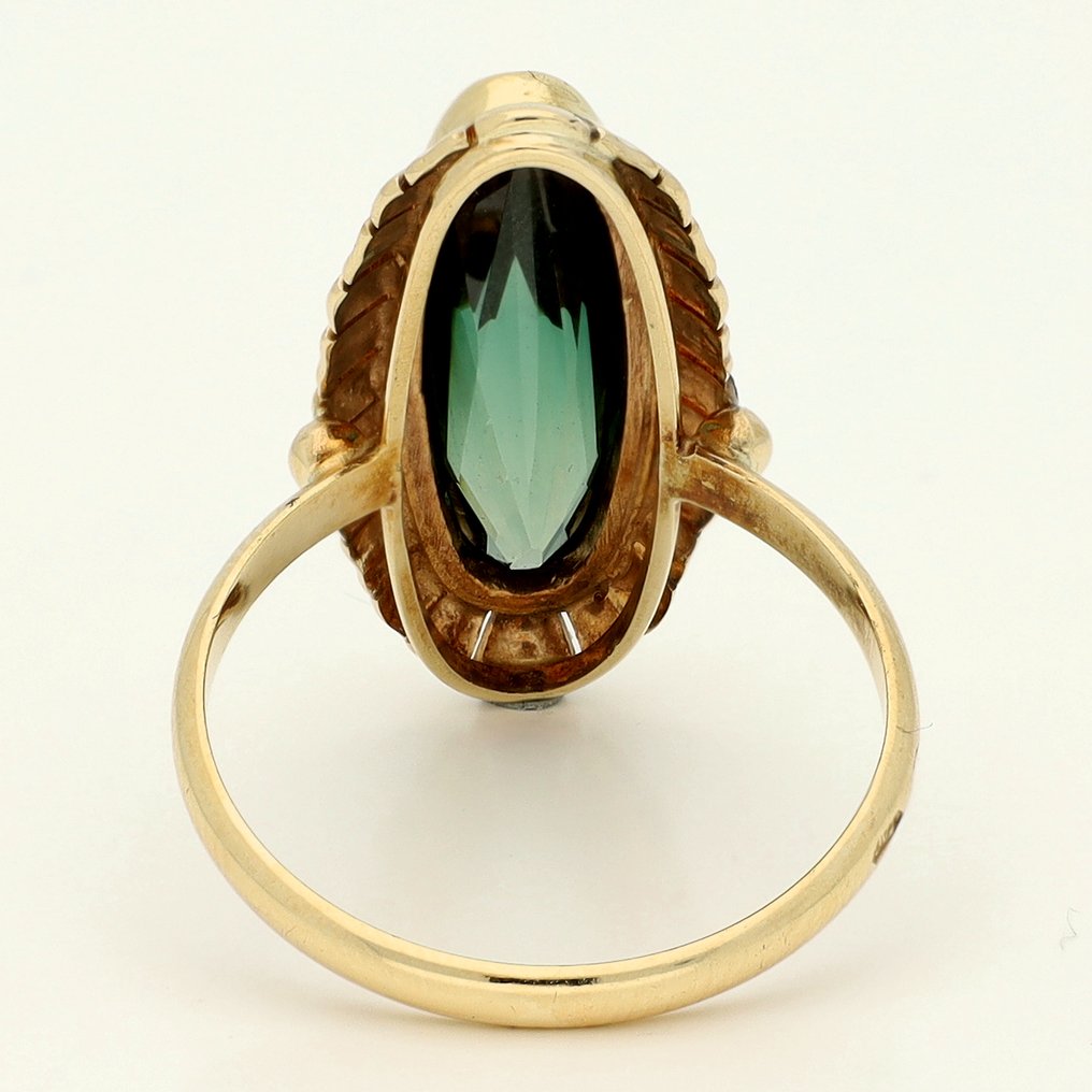 Δαχτυλίδι - 14 καράτια Κίτρινο χρυσό - Τοπάζ #3.2