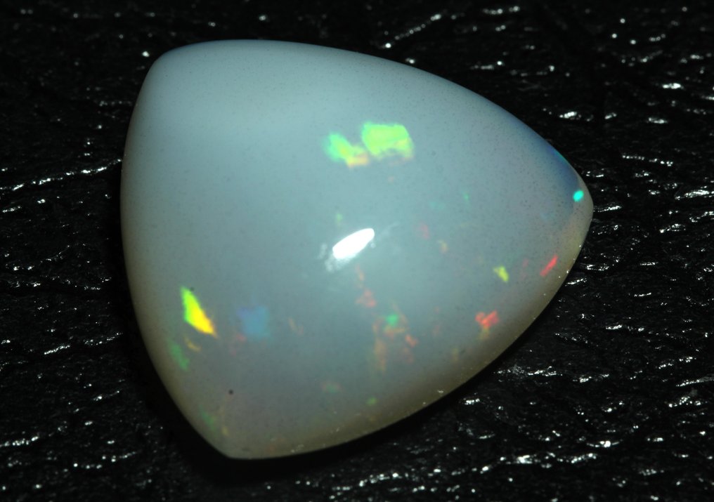 没有保留价 白色 蛋白石  - 21.19 ct - 西班牙宝石学院（IGE） - 色彩游戏 #1.0