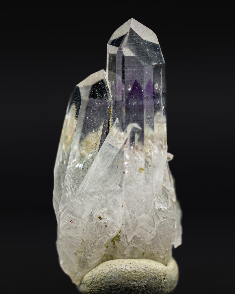 Πίνακας χαλαζία διπλής κορυφής, υψηλής ποιότητας 52,90 CT • Χωρίς ελάχιστη τιμή - Ύψος: 40 mm - Πλάτος: 19 mm- 10.58 g - (1) #1.0