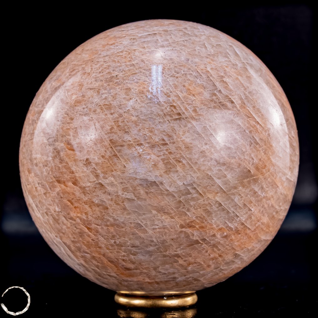 天然桃色月光石晶莹 球体- 1000.01 g #3.2