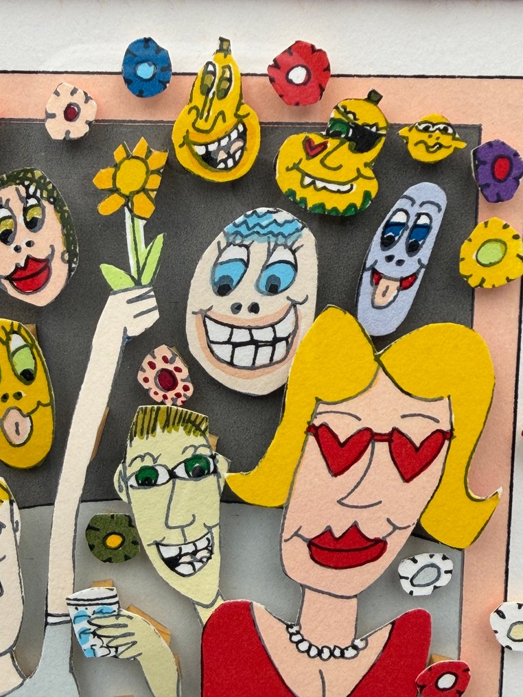 James Rizzi (1950-2011) - Make friend with life · 3D silkscreen #4.3