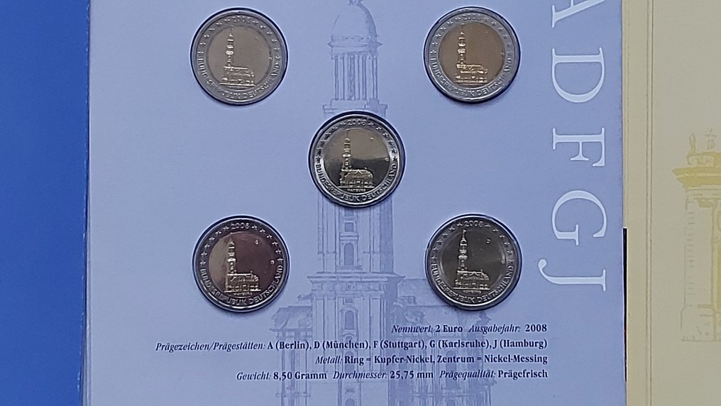 德國. 2 Euro 2007/2012 (6 sets - 30 coins)  (沒有保留價) #3.2