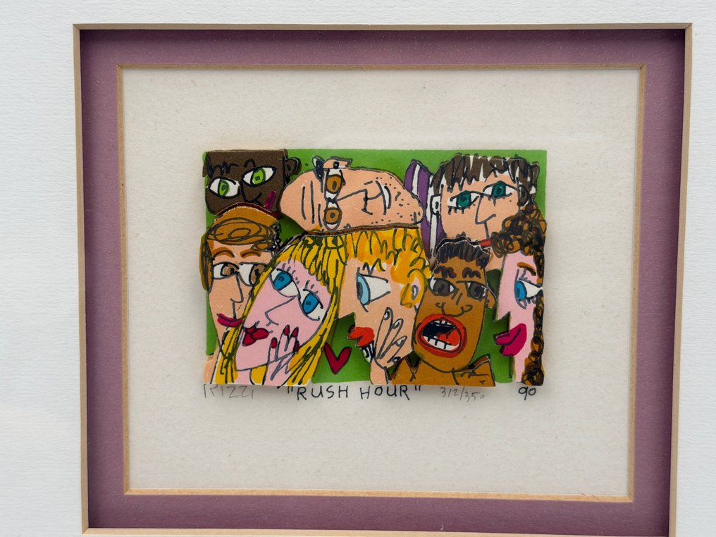 James Rizzi (1950-2011) - RUSH HOUR ・ 3D silkscreen #1.0