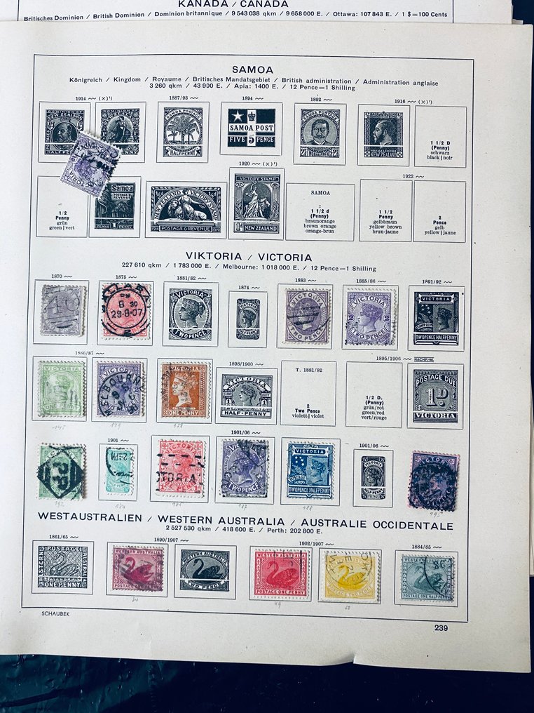 大英國協  - 收藏 / 在旧相册页上探索多个领域 #1.0