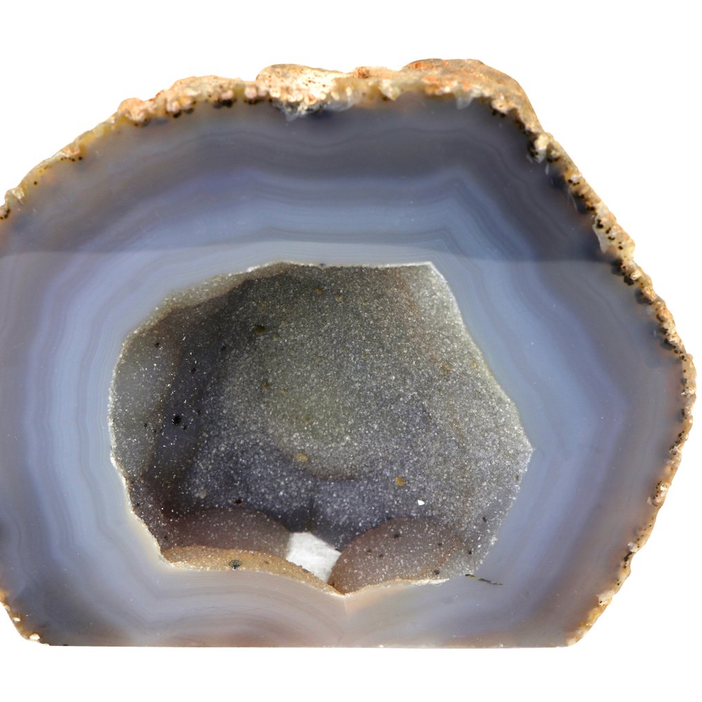 无底价 - XL 灰玛瑙 - 17x19x9 厘米 晶球- 3.1 kg #2.1