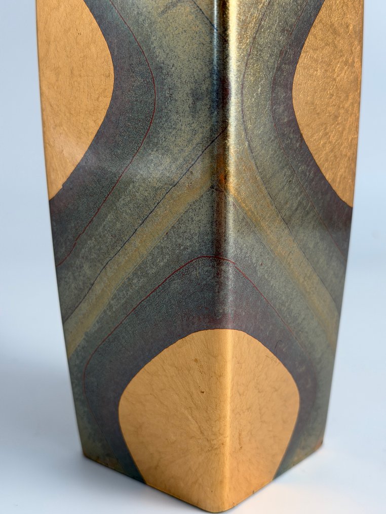 Βάζο - Κεραμικό, Μοντέρνα και Art Deco μοτίβα, Χρυσός - Ιαπωνία - Χρυσόφυλλο #3.2