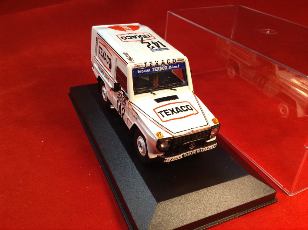 MiniMax 1:43 - 模型赛车 - ref. #B66040432 Mercedes Benz 280GE "Texaco-Le Point" 1° Paris/Dakar 1983 #142 Ickx/Brasseur - 非常优质，限量版，如今难得一见 #1.0