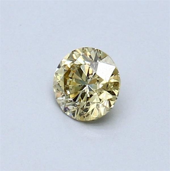 没有保留价 - 1 pcs 钻石  (天然色彩的)  - 0.30 ct - 圆形 - Fancy 稍帶綠色的 黄色 - SI2 微内含二级 - 国际宝石研究院（IGI） #3.2