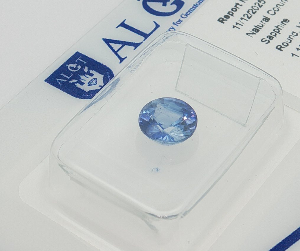 Ingen reservasjonspris - 1 pcs Blå Safir - 1.15 ct - Antwerpen laboratorium for edelsten testing (ALGT) #1.0
