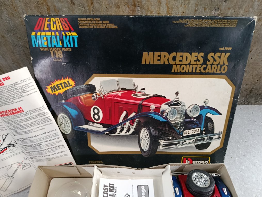 Bburago 1:18 - Κιτ μοντελισμού - Mercedes SSK Montecarlo - Σετ από μέταλλο χυτού #3.2