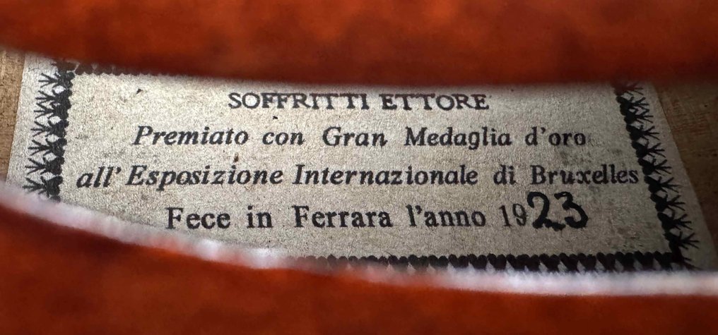 Labelled Soffritti Ettore - 4/4 -  - Violin - Ukendt #2.1