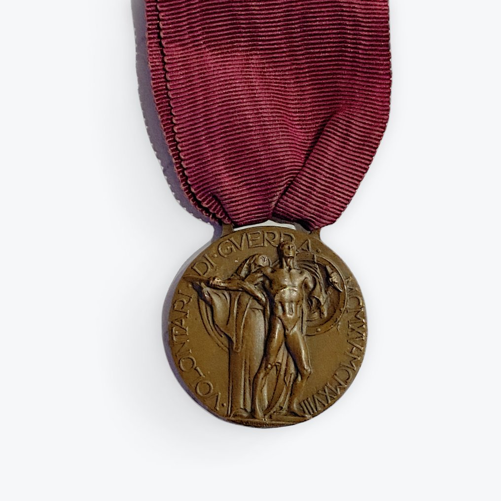 義大利 - 軍功章 - 1915-1918志愿者奖章，Morbiducci签名 #1.0