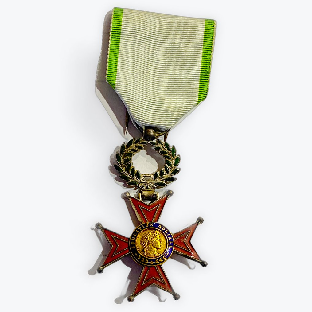 Γαλλία - Στρατιωτικό μετάλλιο - Τάγμα Ιππότη της Κοινωνικής Εκπαίδευσης #1.0