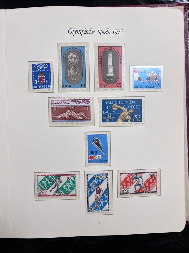 世界  - 奥运会收藏 + 漂亮的完整集邮册，世界多样性 #3.2