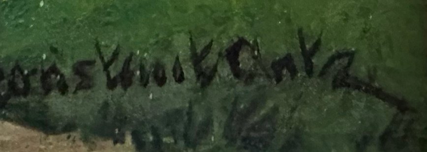 Constant ARTZ (1870-1951) - Landschap met man in bootje #2.1