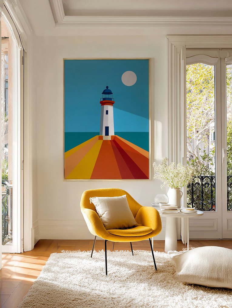 Nelson F. León - "Camino al Faro" XL- (NO Reserve) #4.3