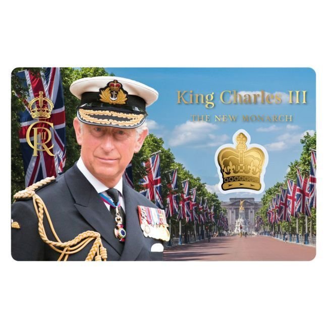 Tchad. 3000 francs 2023 King Charles III Coronation Crown Shaped Coin (In Assay)  (Ingen mindstepris) #1.0