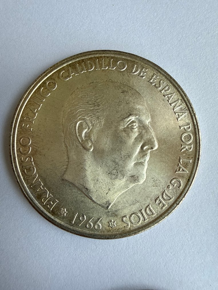 Spagna. Francisco Franco. 100 Pesetas 1966 *66 * 67  (Senza prezzo di riserva) #1.0