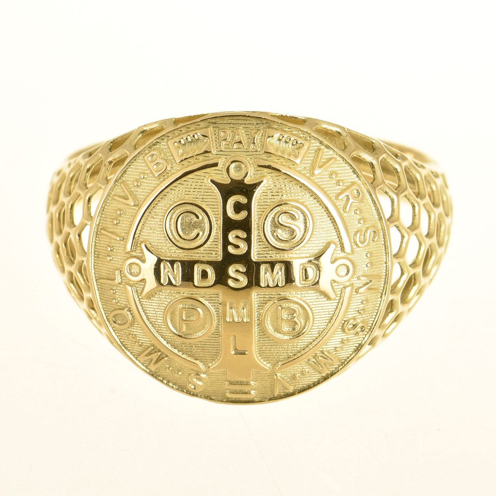 Amulett-Ring - 14 kt Gelbgold #1.0