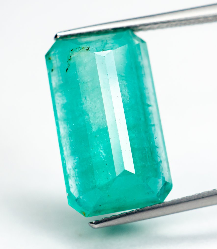 沒有保留價 祖母綠  - 10.07 ct - Bellerophon Gemlab - 綠色（小油） #3.2