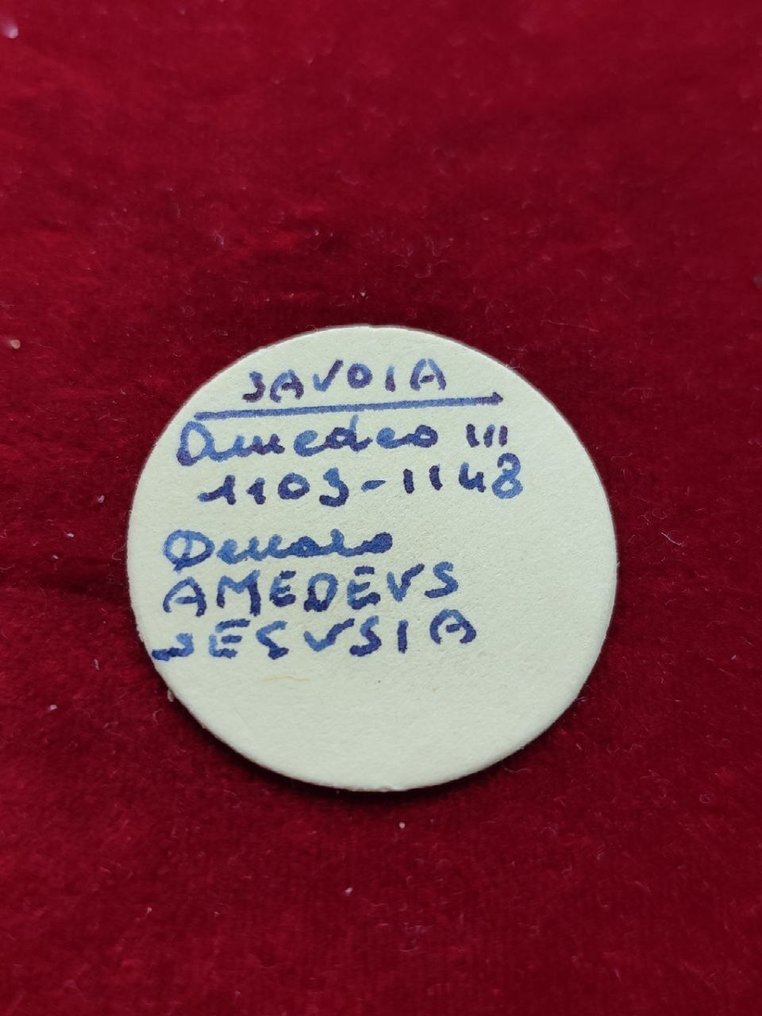 Itália, Saboia Amedeo III (1103-1148). Denaro #2.1