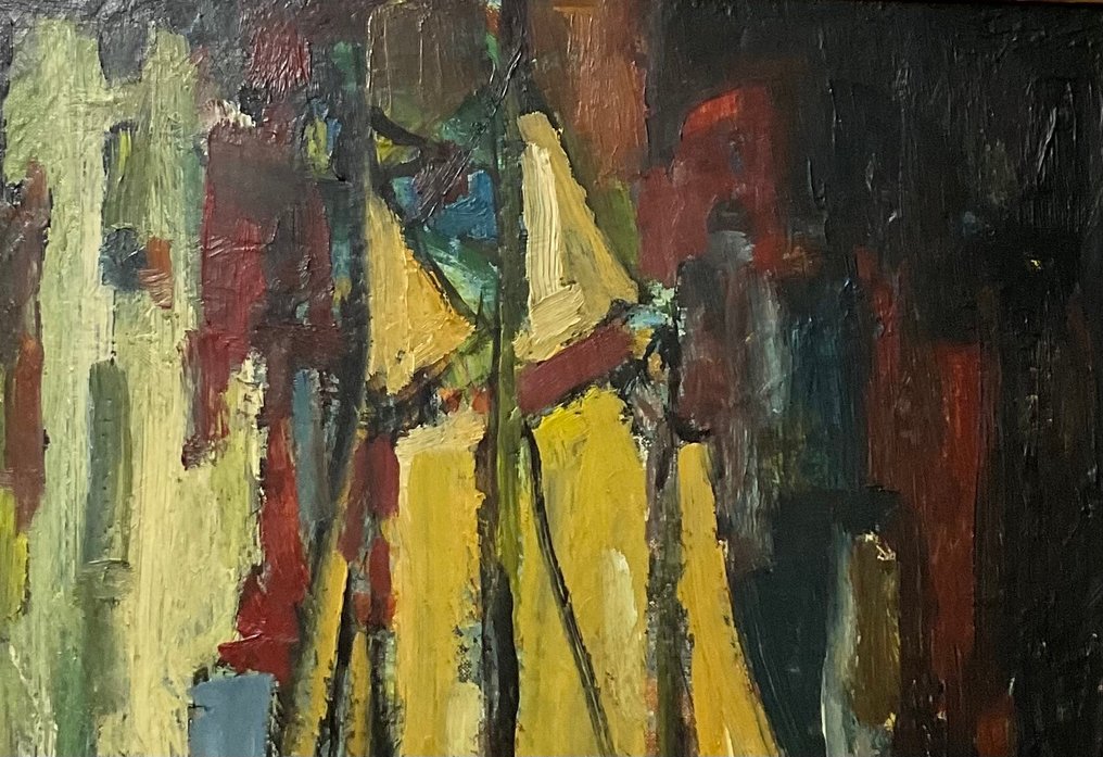 Hollandse school (XX) - Abstracte boot #4.3