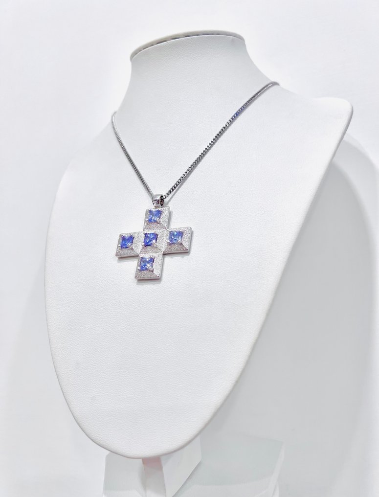 χωρίς τιμή ασφαλείας - Κολιέ με μενταγιόν Ασημί - Tanzanite #2.1