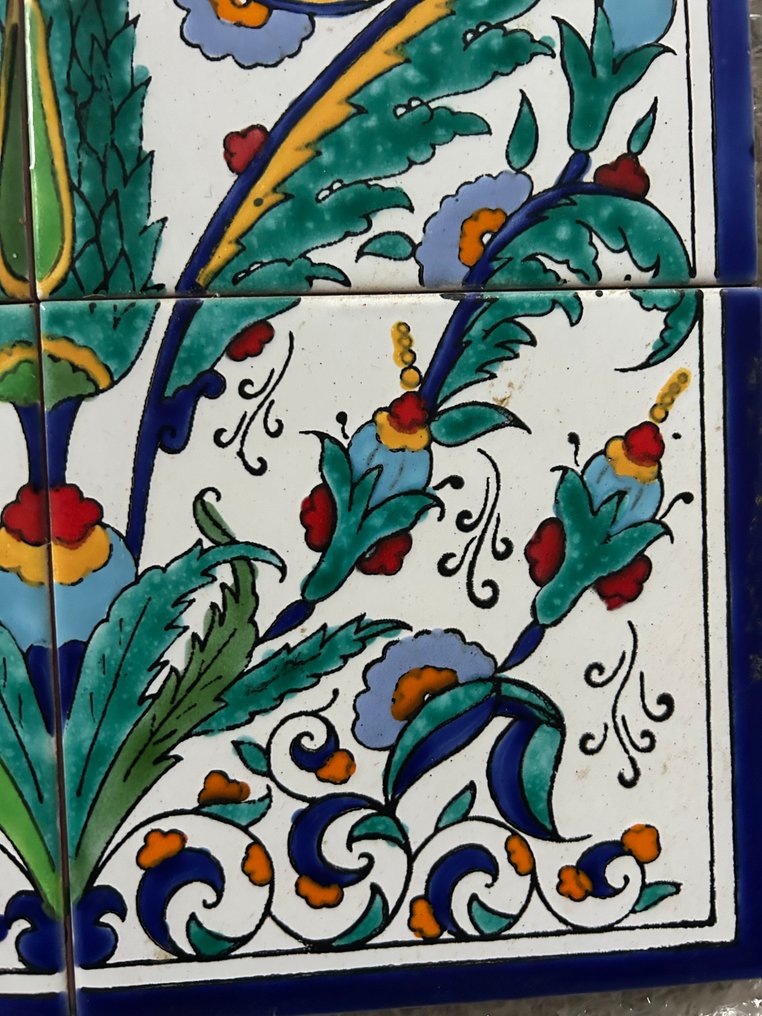  Țiglă (6) - Bloem - 1940-1950 - plăci pictate manual  #4.3