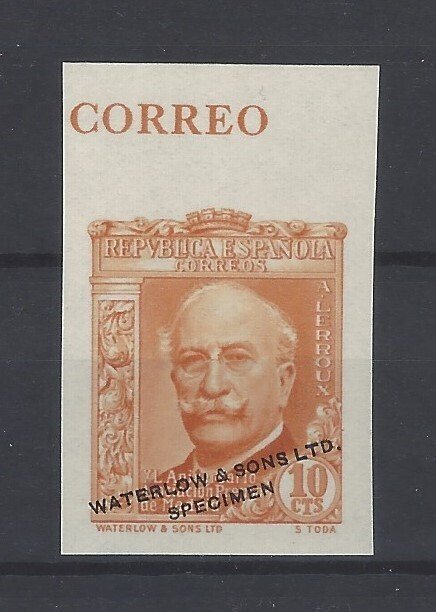 西班牙 1936 - 稀有印刷错误-颜色问题-无牙痕 - Edifil Esp. nº 698cc #1.0