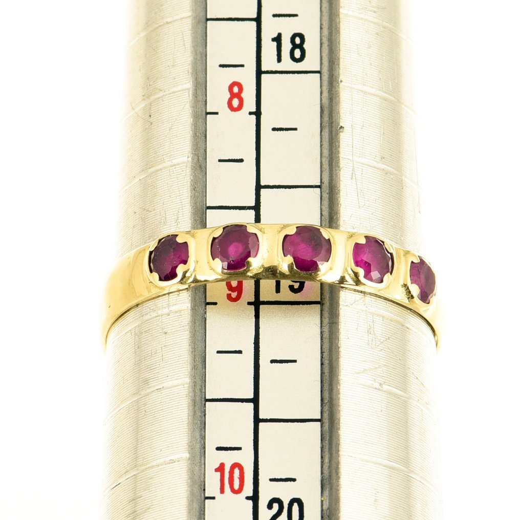 Sans prix de réserve - Bague - 14 carats Or jaune Rubis #4.3