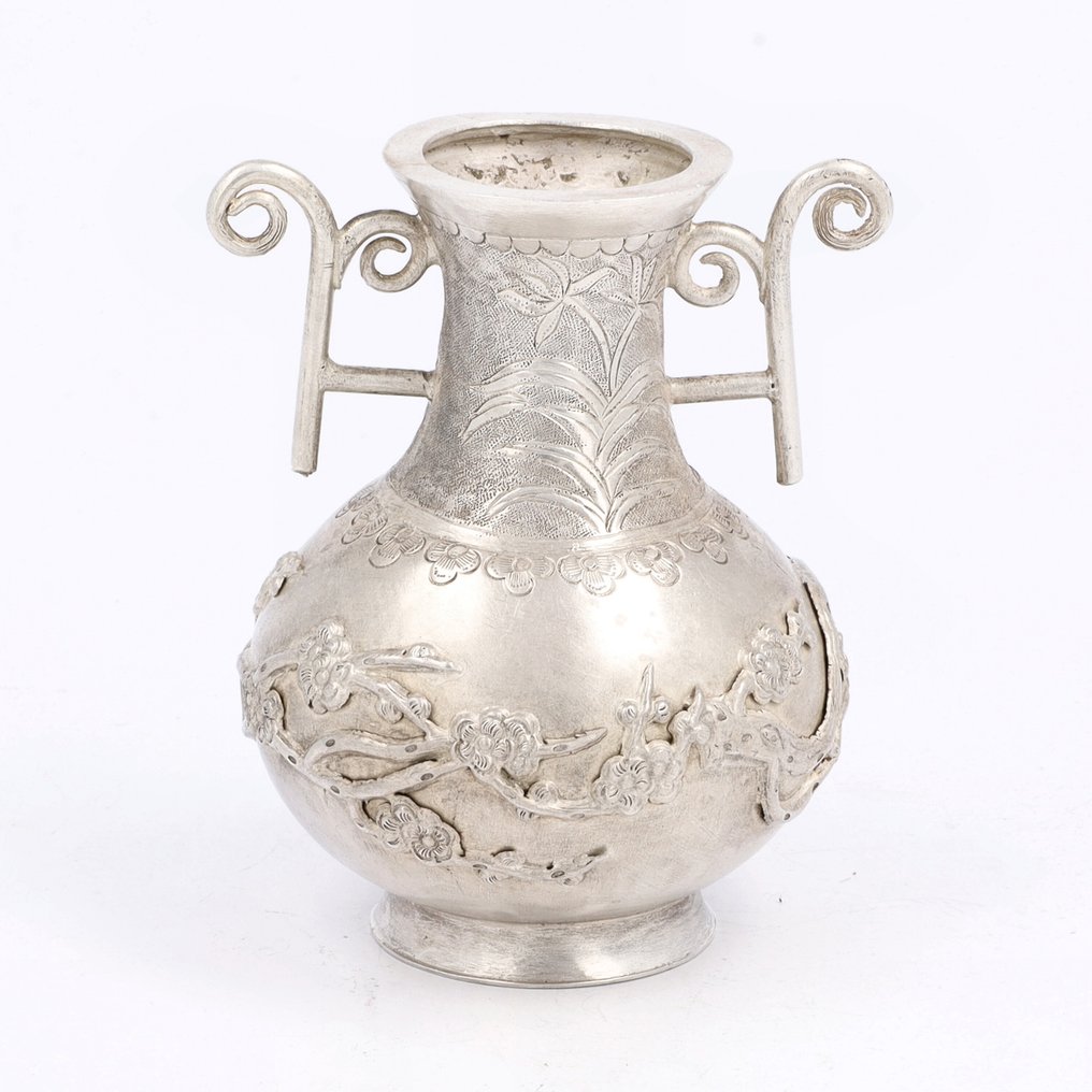 Miniatuur vaas - Vase - .750 Silber #1.0