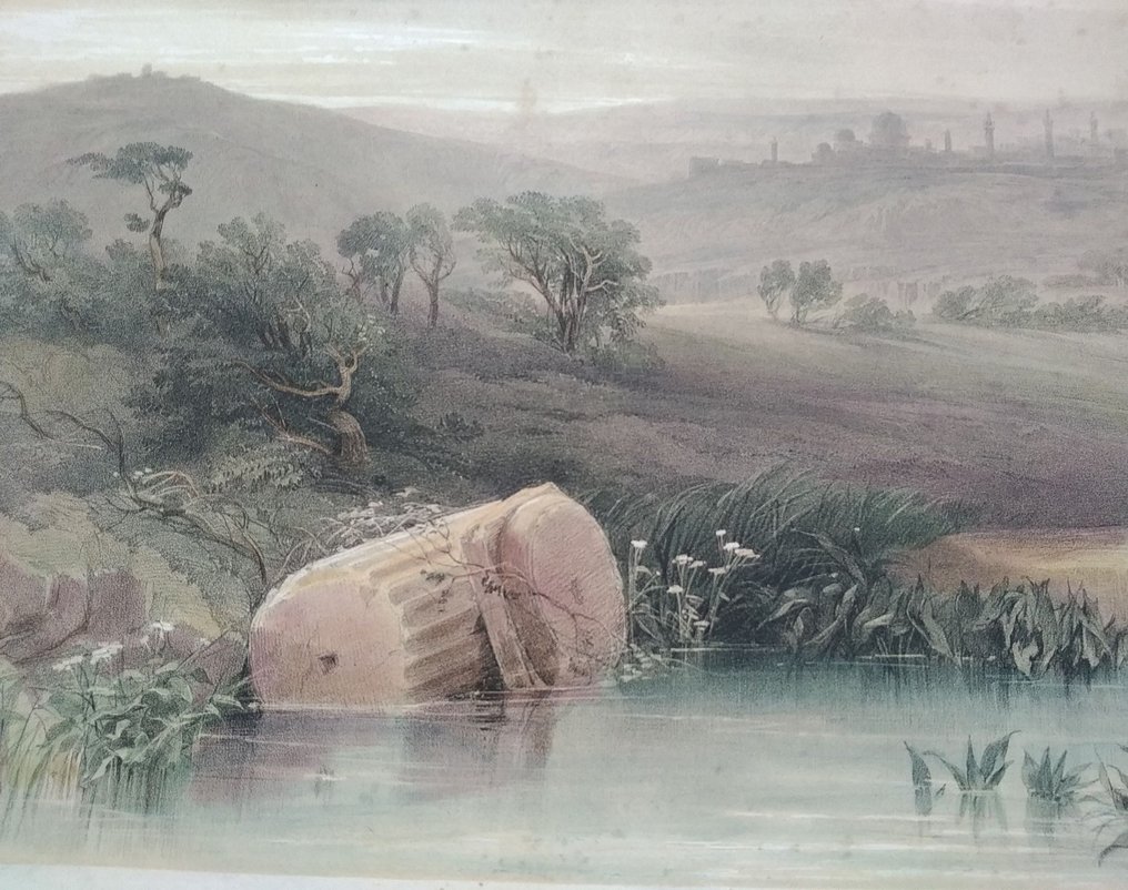 Jerusalem, Israel - David Roberts R.A. – Jerusalem from the North – Holy Land Series (Jerusalem, Israel) – 1844; David Roberts(1796-1864) & Louis Haghe - The Holy Land and Egypt - 1821-1850 #4.3