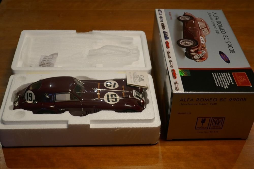CMC 1:18 - Modelsæt - Alfa Romeo 8C 2900B Speciale Le Mans 1938 #4.3