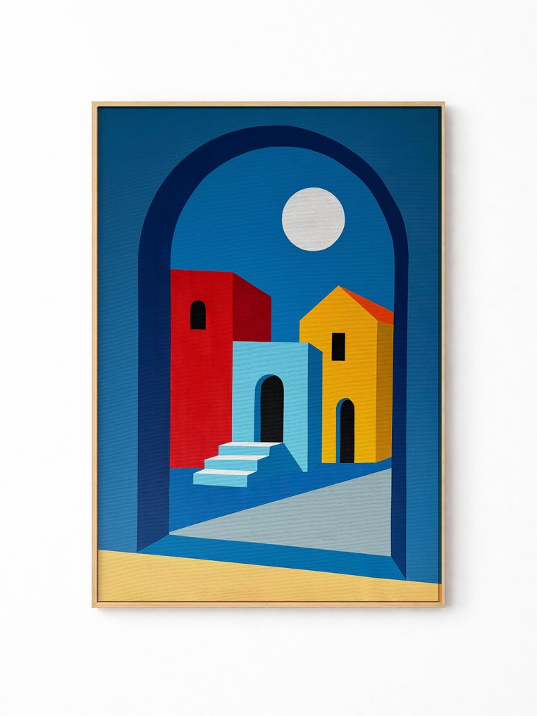 Nelson F. León - "Tres Casas y una Luna" XL- (NO Reserve) #1.0