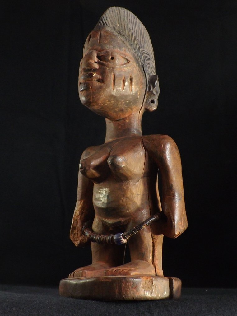 玩具人偶 - Female standing wooden figure - 木 #4.3