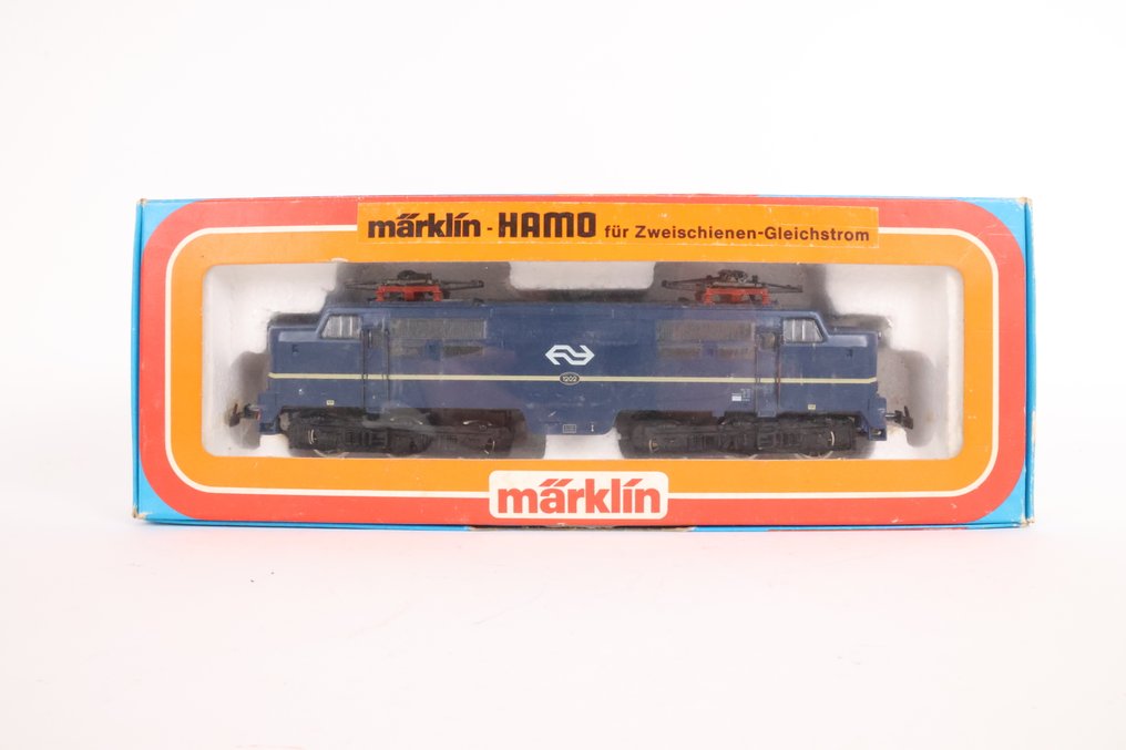 Märklin/Hamo H0 - 8361 - Ηλεκτροκίνητη ατμομηχανή (1) - Loc 1202 μπλε με NS vignet - NS #2.1