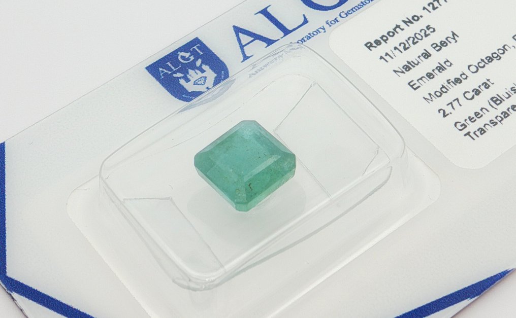没有保留价 - 1 pcs  绿色 祖母绿  - 2.77 ct - 安特卫普宝石检测实验室（ALGT） #2.1