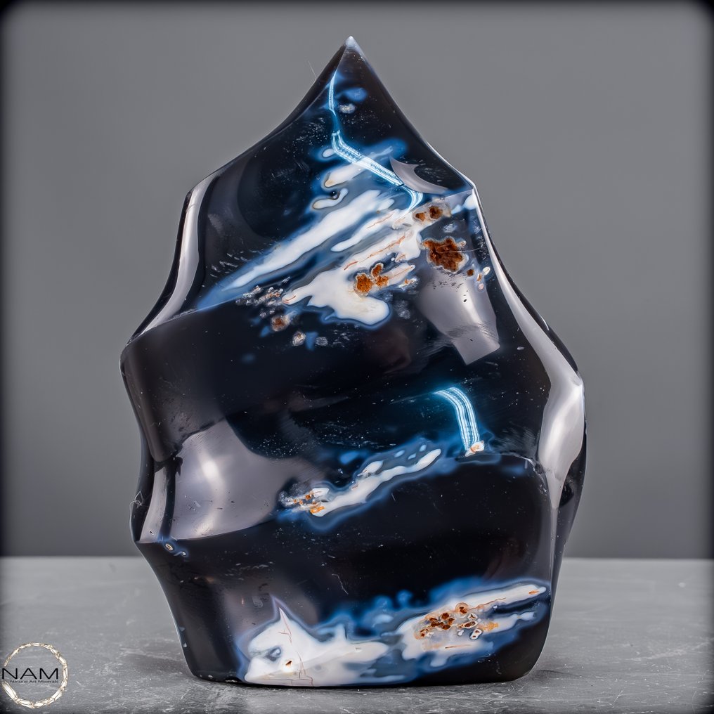 自然的“虎鲸”玛瑙 火焰- 763.51 g #2.1