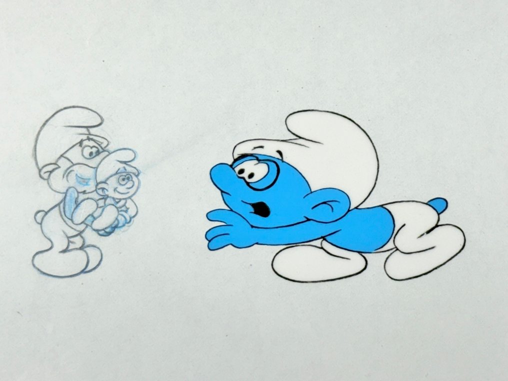 Hanna-Barbera - 原始动画原稿和绘图 - The Smurfs (1981) #4.3